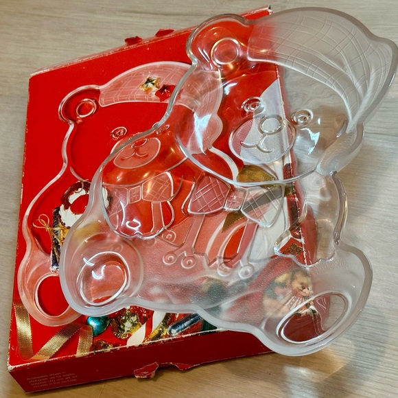 Mikasa Crystal Holiday Bear Platter 11.5” Serving Tray Made in Japan – Cute Deco - Picture 15 of 16